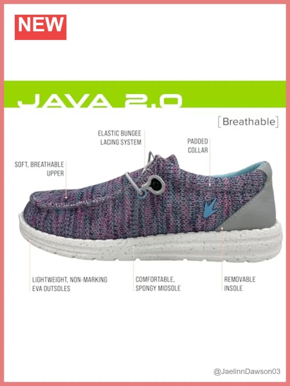 Waterproof Lightweight Casual Boat Shoe Machine Washable Slip-On